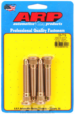 100-7719 | ARP 90-93 Miata Front & Rear / 94-05 Miata Front Only Extended Wheel Stud Kit (4 Studs)