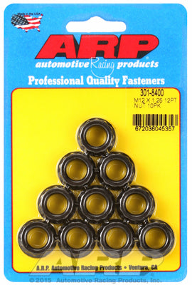 301-8400 | ARP 12mm x 1.25 16mm Socket 12pt Nut Kit (10 pack)