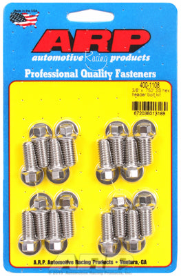 400-1108 | ARP 3/8 x 0.750 SS Hex Header Bolt Kit (16)