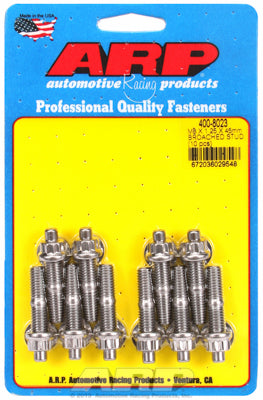 400-8023 | ARP M8 x 1.25 x 45mm Broached 10 Piece Stud Kit