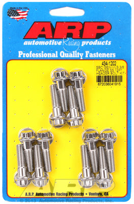 434-1202 | ARP Chevy SBC/GenIII LS 3/8in Flange SS 12pt Header Bolt Kit