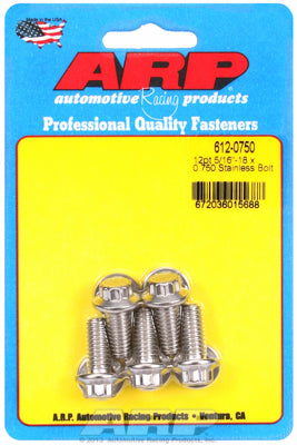 612-0750 | ARP 5/16in x 18 - .725in UHL 12pt SS Bolt Kit (5/pkg)