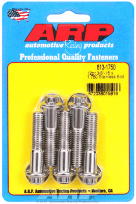 613-1750 | ARP 3/8-16 x 1.750 12pt SS Bolts (5/pkg)