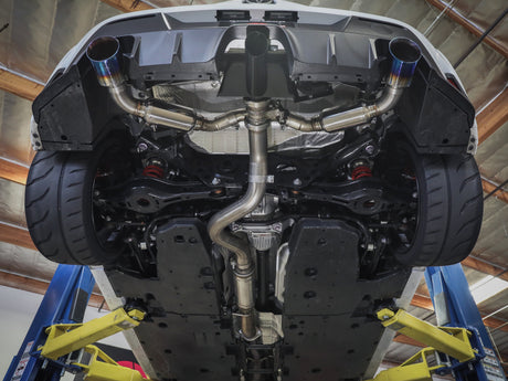 aFe 23-24 Toyota GR Corolla L3 1.6L (t) Gemini XV 3in to 2-1/2in CatBack Exhaust w/Carbon Fiber Tips