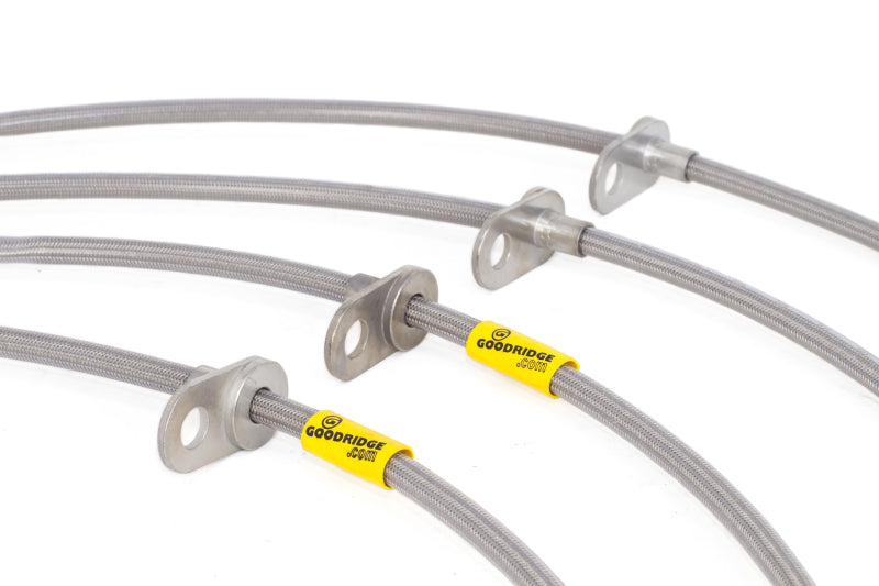 Goodridge 08-14 Subaru Impreza STi w/ Brembo Calipers Stainless Steel Brake Lines Kit | 24219