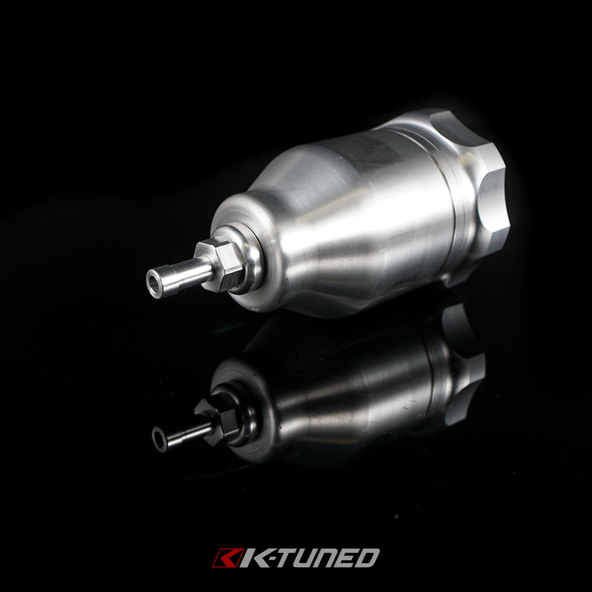 K-Tuned CMC Remote Mount Reservoir W/Barb Hose Fitting - Note: Includes Black Bracket