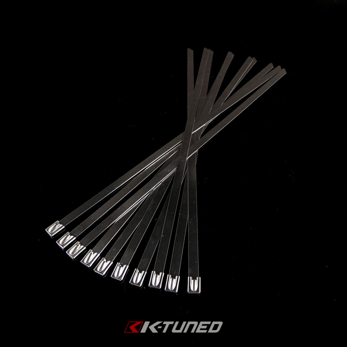 K-Tuned Stainless Steel Zip Ties 14" Long (10 Pack)