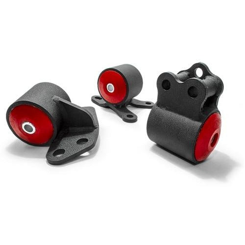 Innovative 92-95 Civic B/D Series Black Steel Motor Mounts 75A Bushings (3 Bolt)