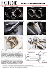 HKSTUDIE EXHAUST for BMW G80/G82 Comp | TUDIE-EX001