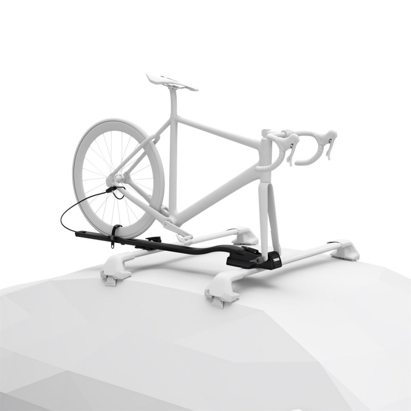 Thule FastRide Fork-Mount Roof Bike Rack (For Quick-Release Bikes/Adapter Req. for Thru-Axle) - Blk