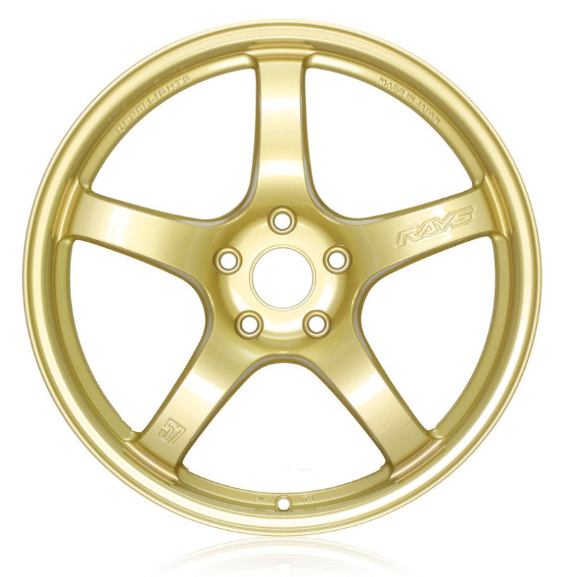 Gram Lights 57CR 18x9.5 +38 5x114.3 E8 Gold Wheel