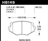 Hawk DTC-60 Race Front Brake Pads (D635) | HB149G.505