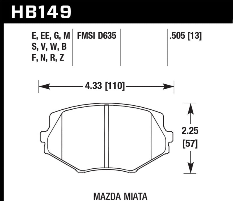 Hawk DTC-30 Race Front Brake Pads | HB149W.505