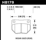 Hawk HT-10 Rear Brake Pads | HB179S.630