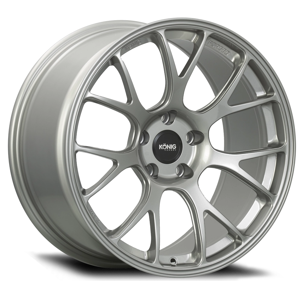 Konig Forged F1M 17X9 4X100 ET45 Ash Silver Knurled Bead