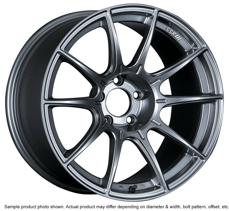 SSR GTX01 18x9.5 5x114.3 22mm Offset Dark Silver Wheel for Evo 8, Evo 9, Evo X, G35, 350z, 370z