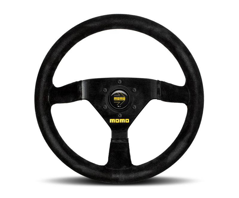 Momo MOD69 Steering Wheel 350mm Black Suede/Black Spokes