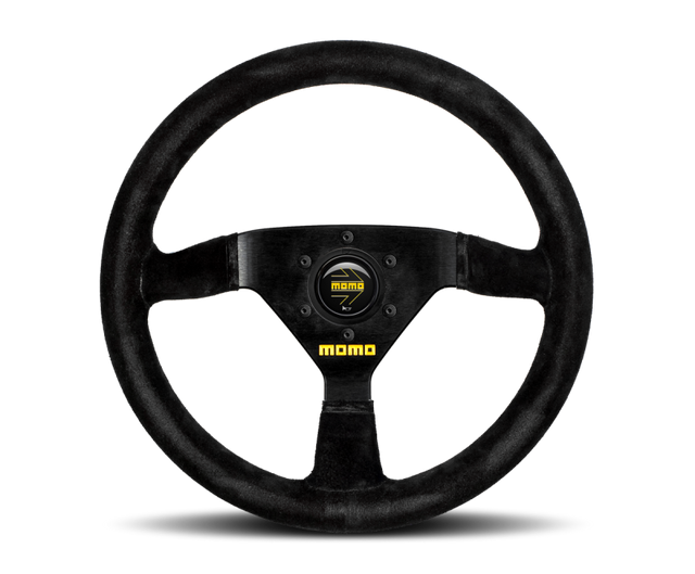 Momo MOD69 Steering Wheel 350mm Black Suede/Black Spokes