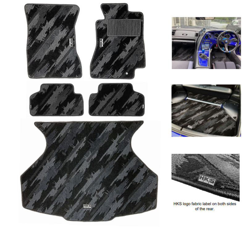 HKS FLOOR MATS JZA80 FULL SET OCT RHD | 53001-AT024