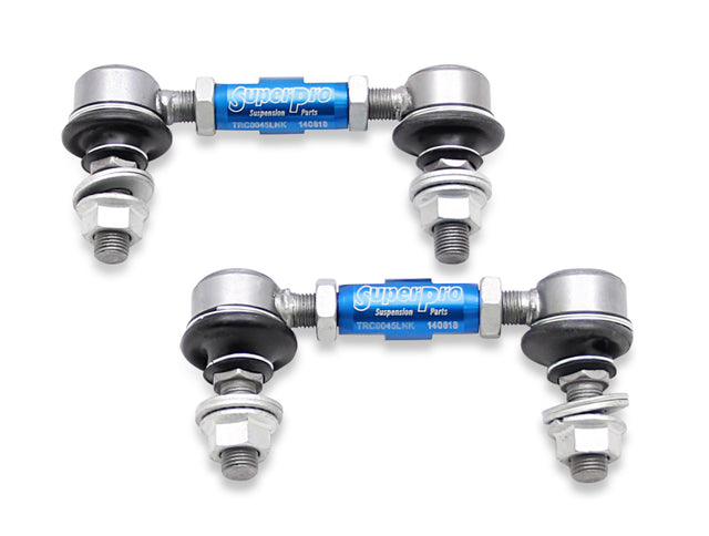 SuperPro 1997 Chevrolet Corvette 0 Front HD Adjustable End Link Set (12mm Studs 100mm-120mm Length) TRC1245