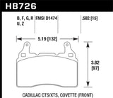 Hawk DTC-60 Front Brake Pads | HB726G.582