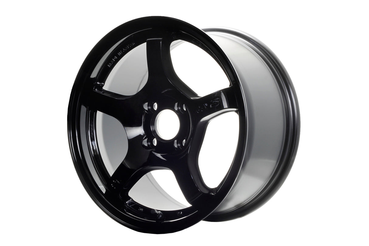 Gram Lights 57CR 15x8 +28 4x100 Glossy Black Wheel