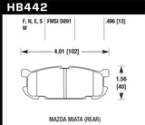 Hawk HPS Street Rear Brake Pads (D891) | HB442F.496