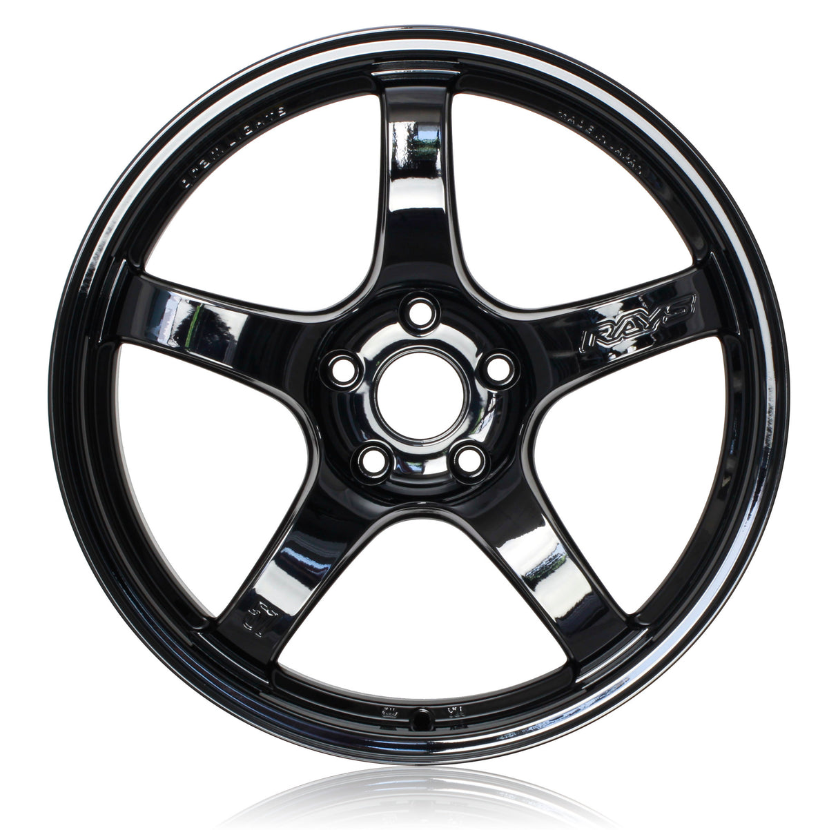 Gram Lights 57CR 17x9 +38mm Offset 5x100 Glossy Black Wheel