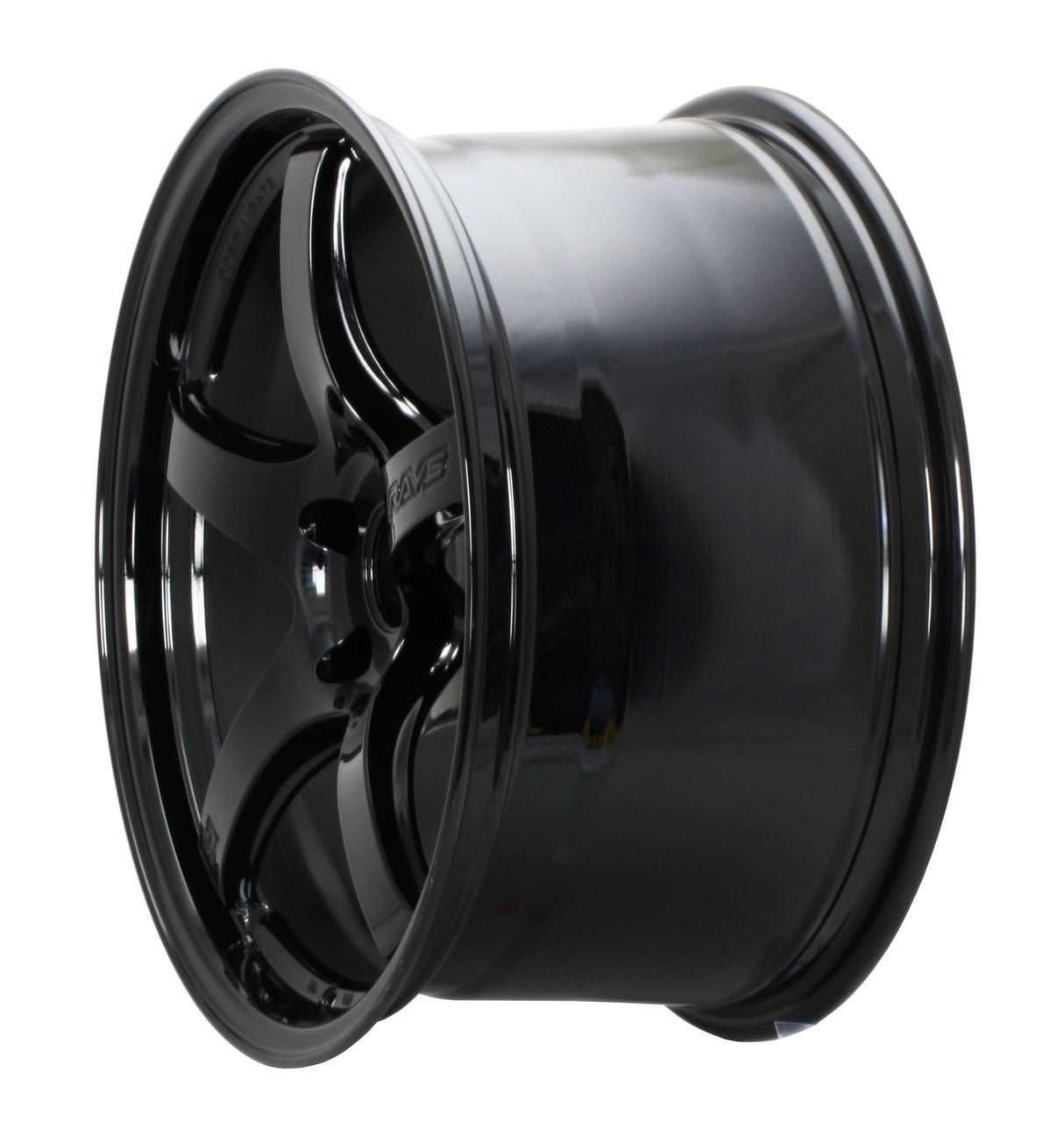 Gram Lights 57CR 18x8.5 +45 5x100 Glossy Black Wheel