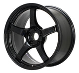 Gram Lights 57CR 17x9 +38mm Offset 5x100 Glossy Black Wheel