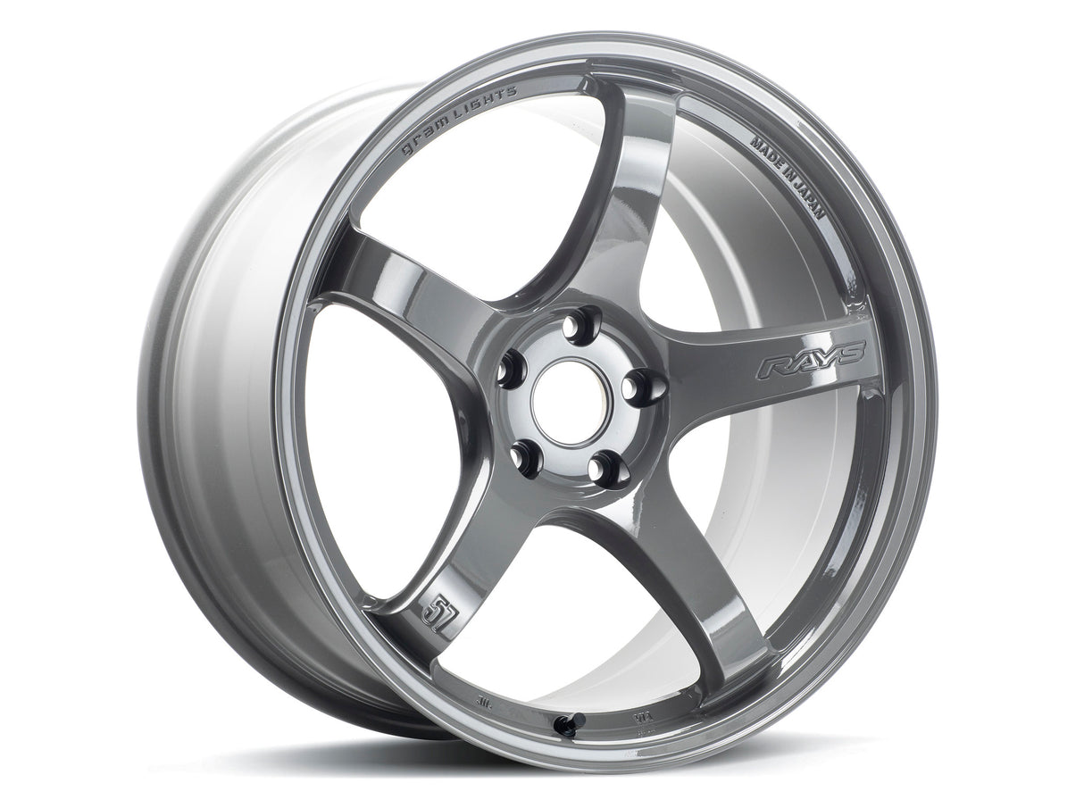 Gram Lights 57CR 18x9.5 +38 5x114.3 Glossy Gray Wheel