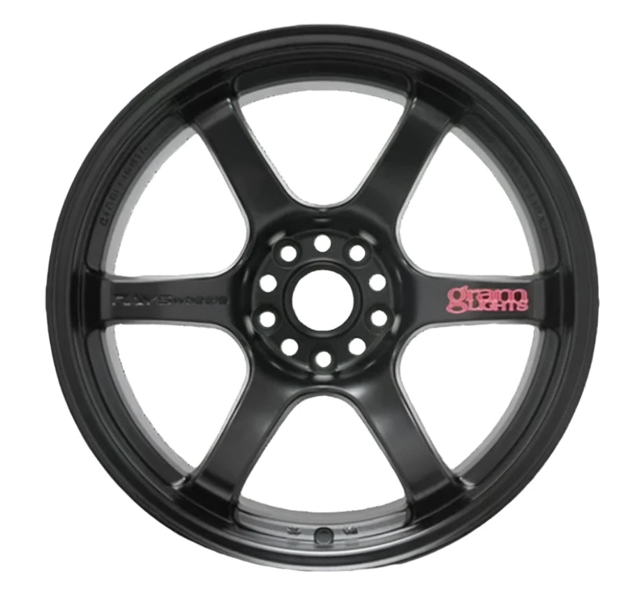 Gram Lights 57DR 19x8.5 +35 5x114.3 Semi Gloss Black Wheel