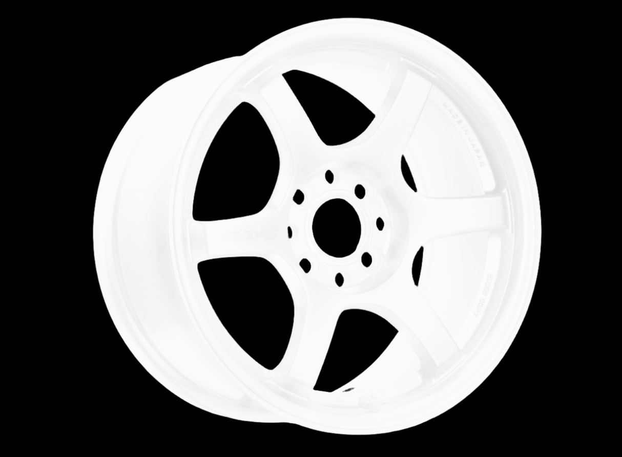 Gram Lights 57DR 15x8 +28 4x100 Champion White Wheel