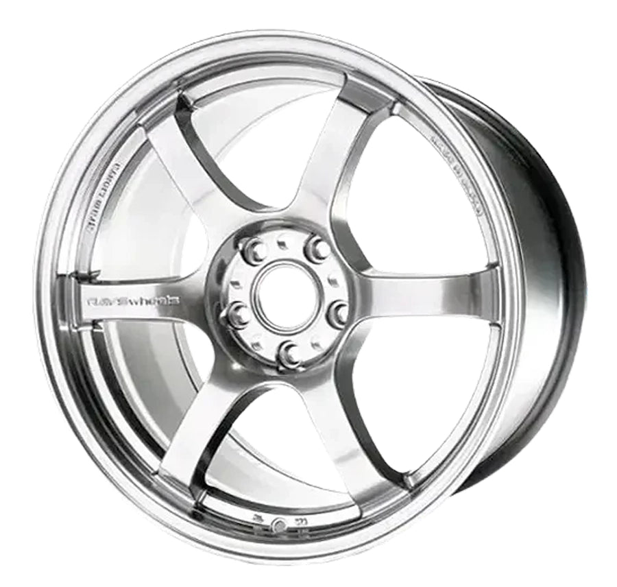 Gram Lights 57DR 18x9.5 +38 5x114.3 Grace Silver Wheel