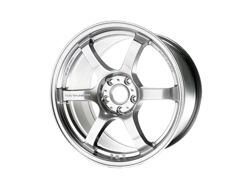 Gram Lights 57DR 17x9 +22 5x114.3 Grace Silver Wheel