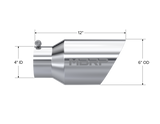 MBRP Universal Tip 6 O.D. Dual Wall Angled 4 inlet 12 length