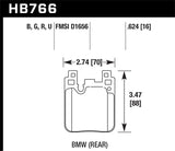 Hawk DTC-60 Race Rear Brake Pads | HB766G.624