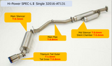 HKS Hi-Power Toyota/Subaru FA20 Spec-L2 Single Exhaust | 32016-AT131