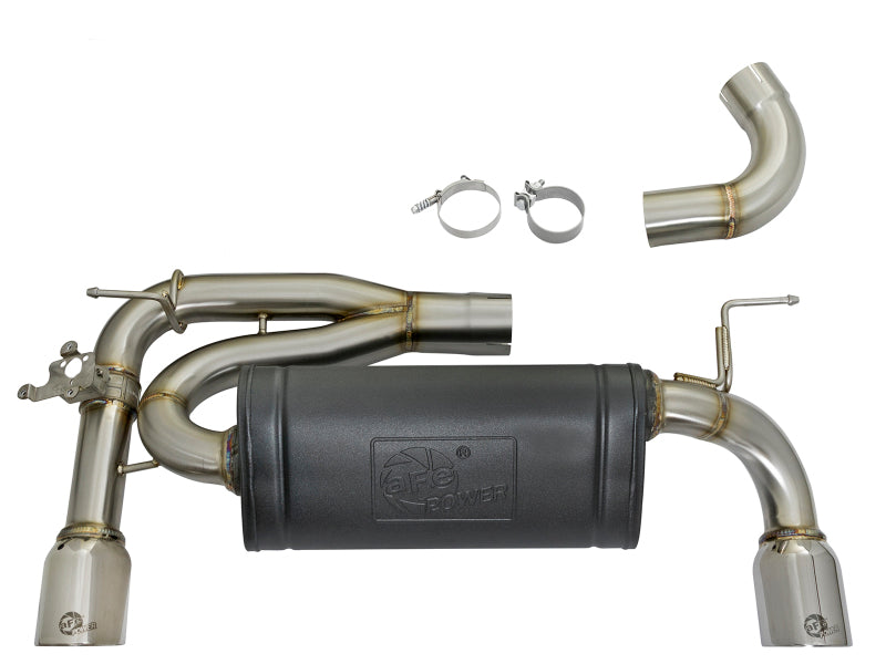 aFe MACHForce XP 16-17 BMW 340i/iX 440i/iX L6-3.0L (t) SS Axle-Back Exhaust w/Polished Tips