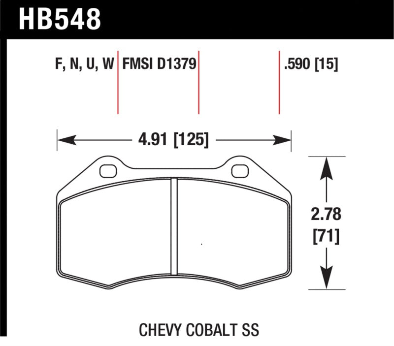 Hawk DTC-70 Front Brake Pads | HB548U.510