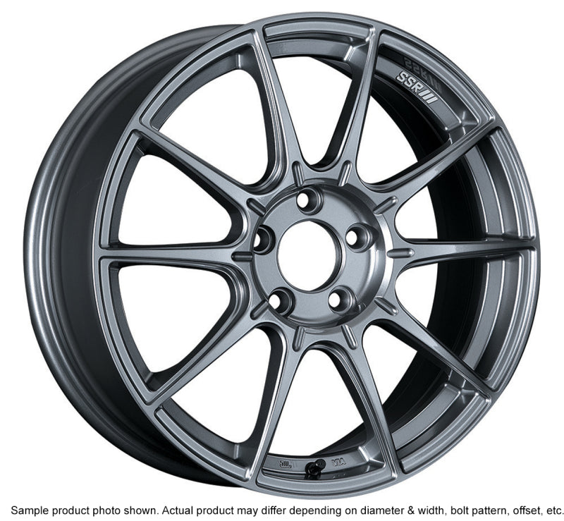 SSR GTX01 17x9 5x100 38mm Offset Dark Silver Wheel - High-Performance Alloy Rim for Enhanced Vehicle Aesthetics and Handling