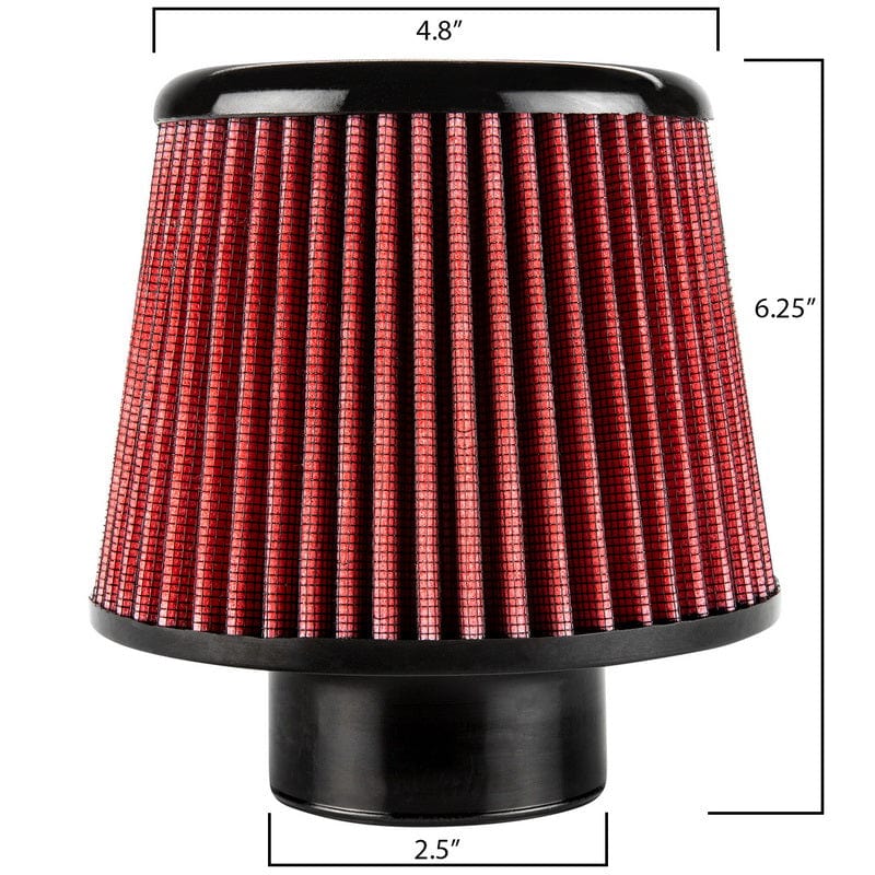 DC Sports 2.5" Replacement Air Filter Open Top