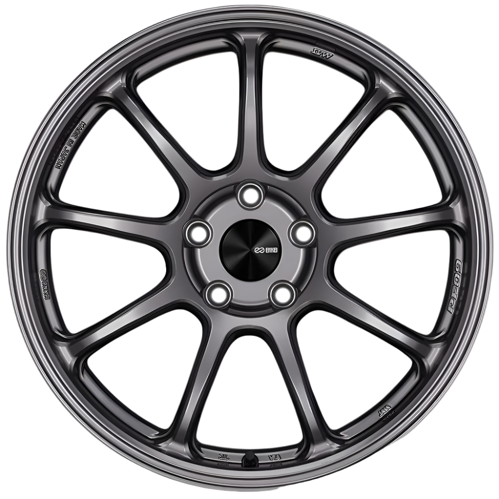 Enkei PF09 18x9.5 5x114.3 40mm Offset 75mm Bore Dark Silver Wheel