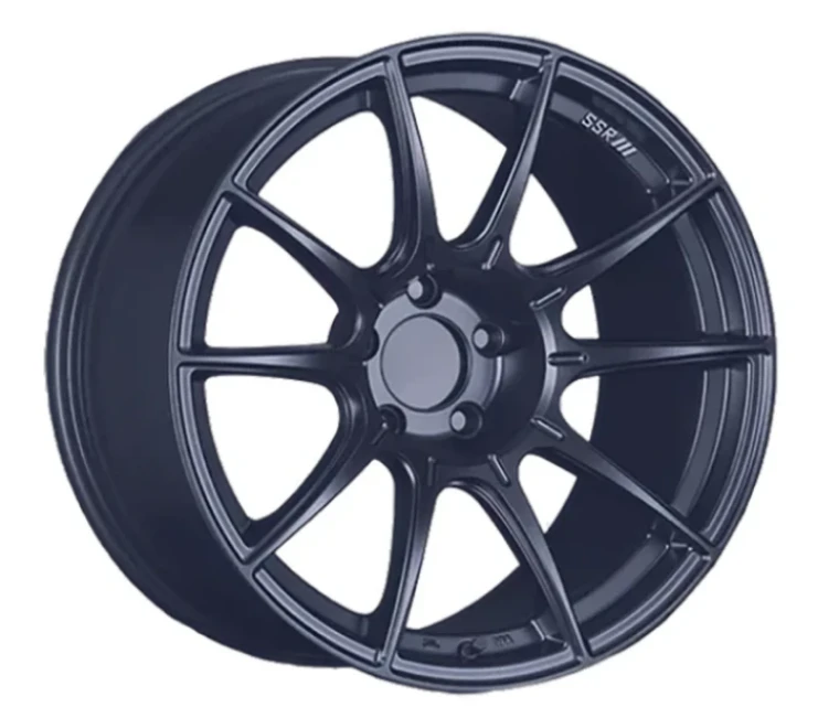 SSR GTX01 19x9.5 5x120 38mm Offset Blue Gunmetal Wheel