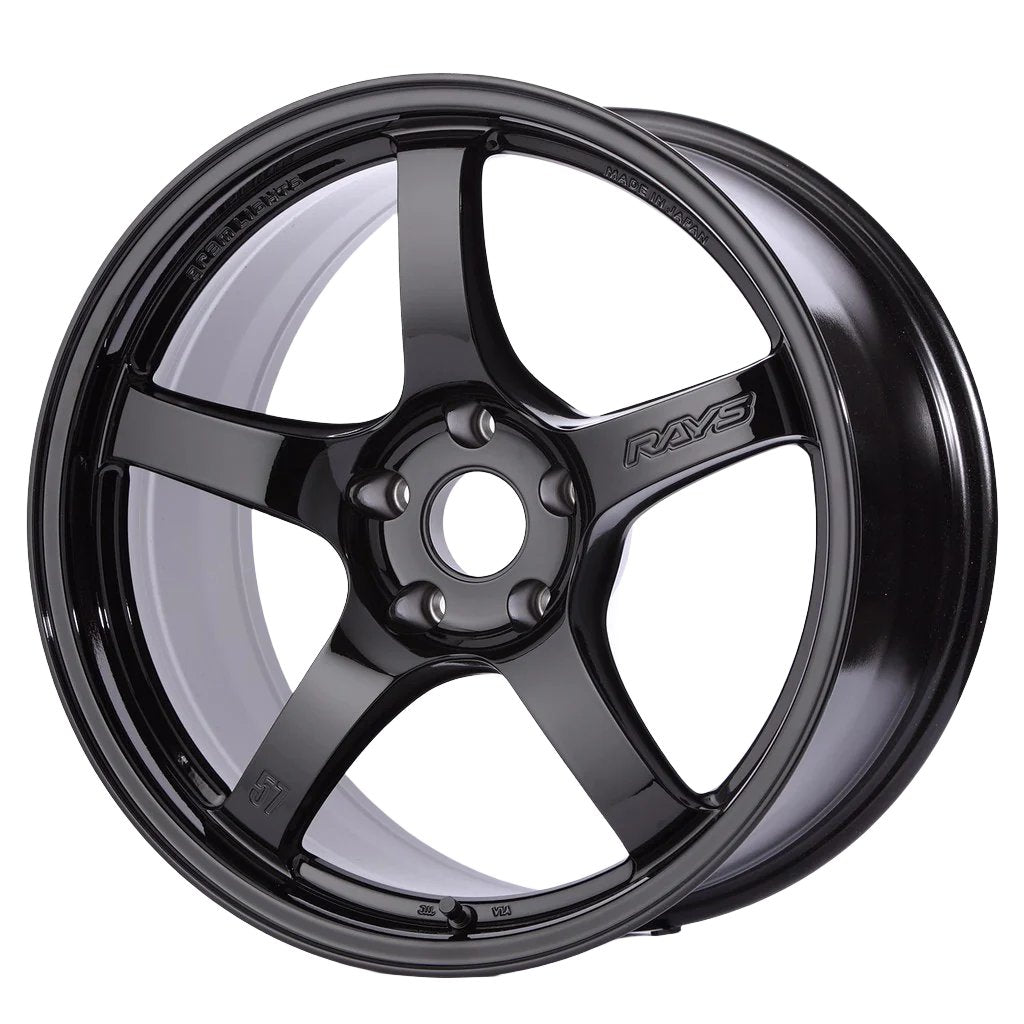 Gram Lights 57CR 17x9 +12 5x114.3 Gloss Black Wheel