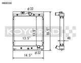 Koyo Honda 92-00 Civic/93-97 Del Sol 1.6L w/ 32mm Inlet/Outlet Pipes MT Radiator