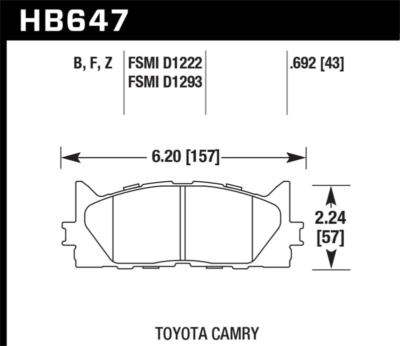 Hawk HPS Street Front Brake Pads | HB647F.692