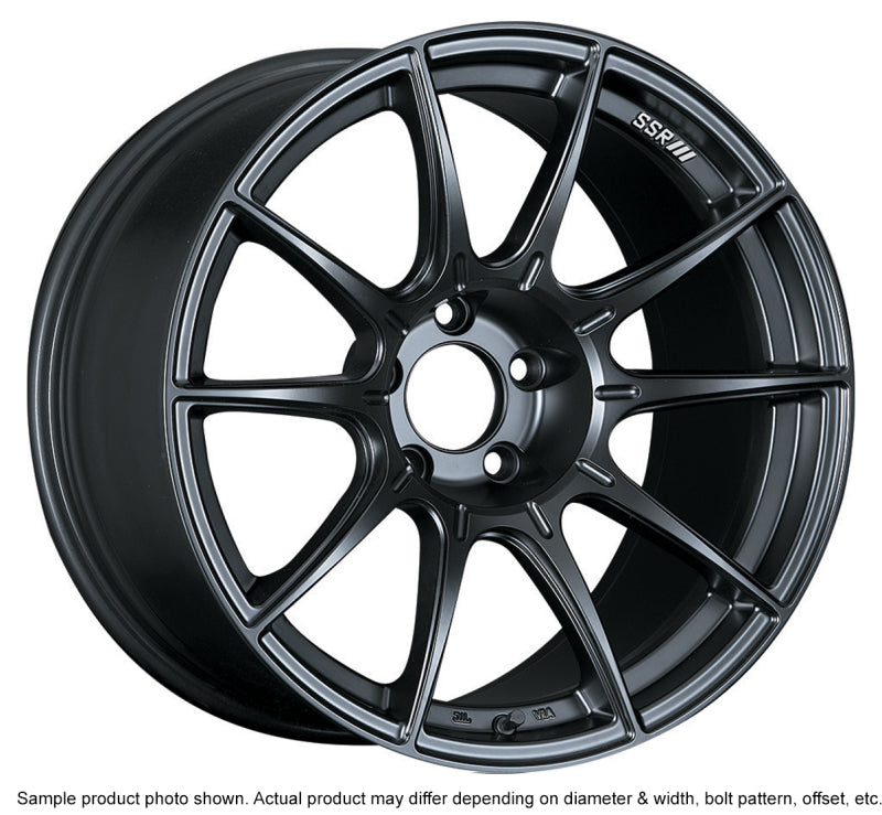 SSR GTX01 18x10.5 5x114.3 22mm Offset Flat Black Wheel for G35, 350z, and 370z