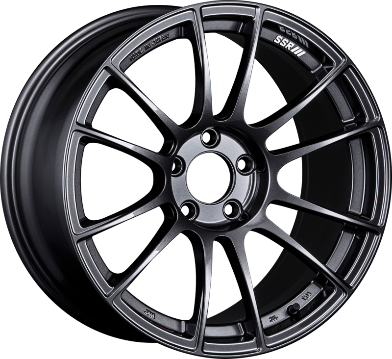 SSR GTX04 18x9.5 5x114.3 40mm Offset Dark Gunmetal Wheel - High-Performance Alloy Rim for Enhanced Vehicle Aesthetics and Handling