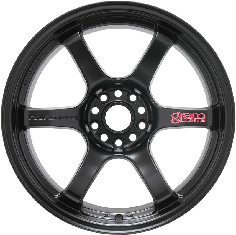 Gram Lights 57DR 17x9 +12 5x114.3 Semi Gloss Black Wheel